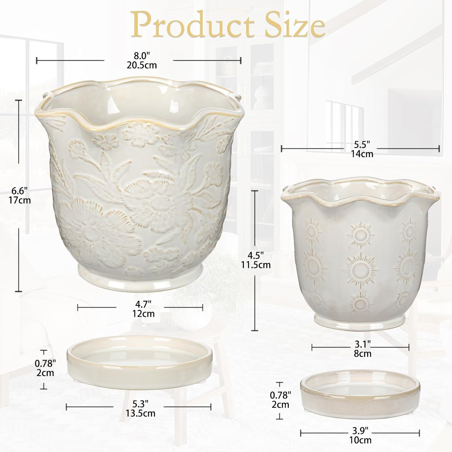 Ceramic Planter Set - Image 2