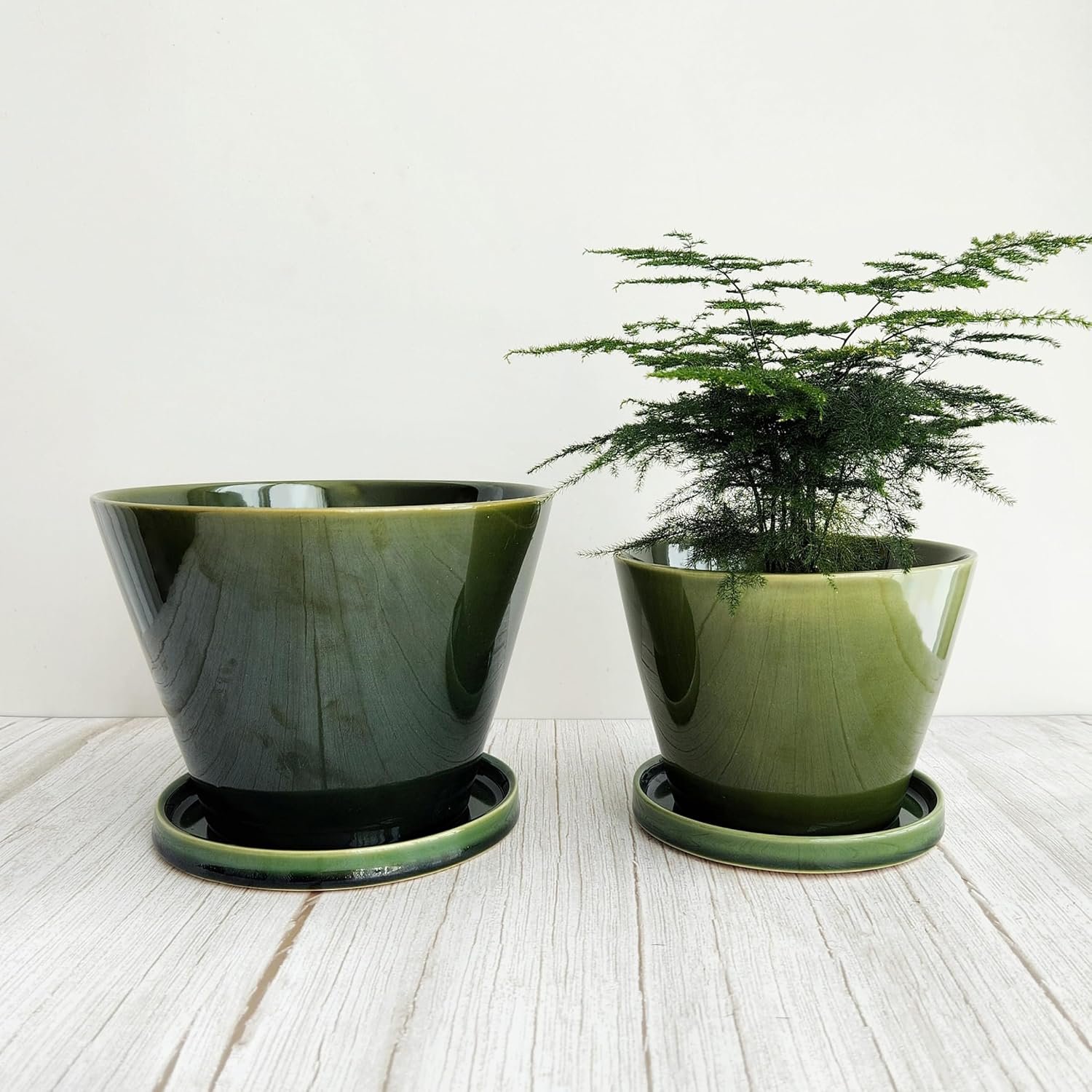 Ombré Glazed Ceramic Planter - Image 2